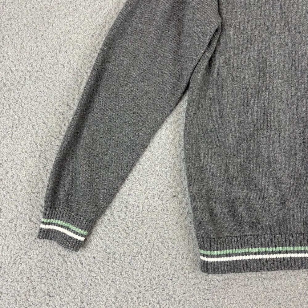 Janie and Jack Sweater Boys 10 Gray Dinosaur Stegosaurus Crewneck Knit Jurassic - Picture 9 of 11